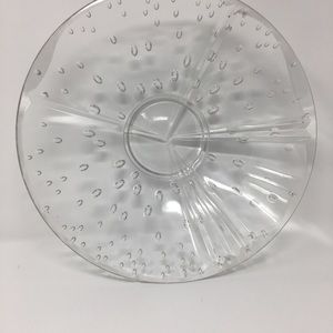 Glass Serving/Deco Bowl 5.4lbs 13in diameter